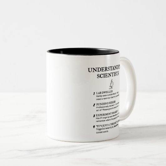 Wissenschaftler verstehen - Funny Definitions Zweifarbige Tasse (VorderseiteRechts)