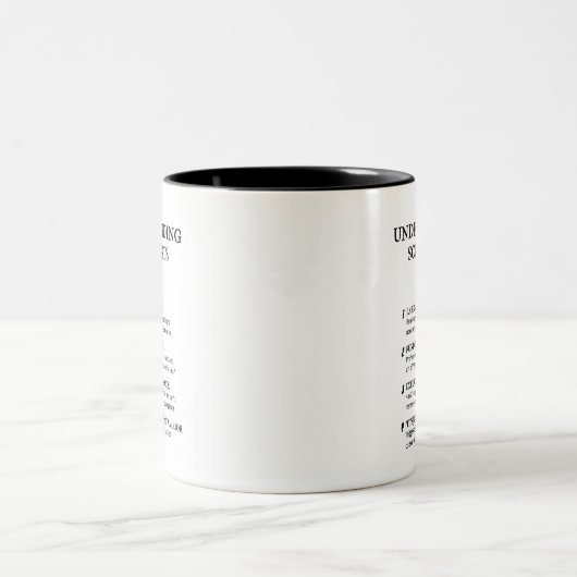 Wissenschaftler verstehen - Funny Definitions Zweifarbige Tasse (Mittel)