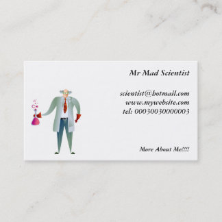 Wissenschaftler Visitenkarte