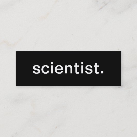 Wissenschaftler-Visitenkarte Mini Visitenkarte (Vorderseite)