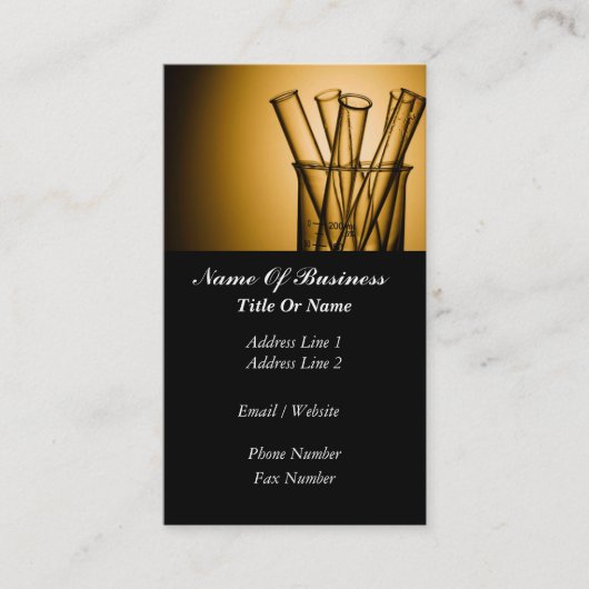 Wissenschaftler-Visitenkarte Visitenkarte (Vorderseite)