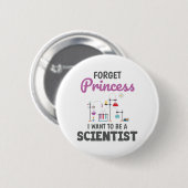 Wissenschaftler-weiß Button (Vorne & Hinten)
