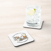 Wissenschaftler-Zitat denken wie ein Proton-Cartoo Getränkeuntersetzer (Rechte Seite)