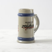 Wissenschaftler-Zombie Bierglas (VorderseiteRechts)