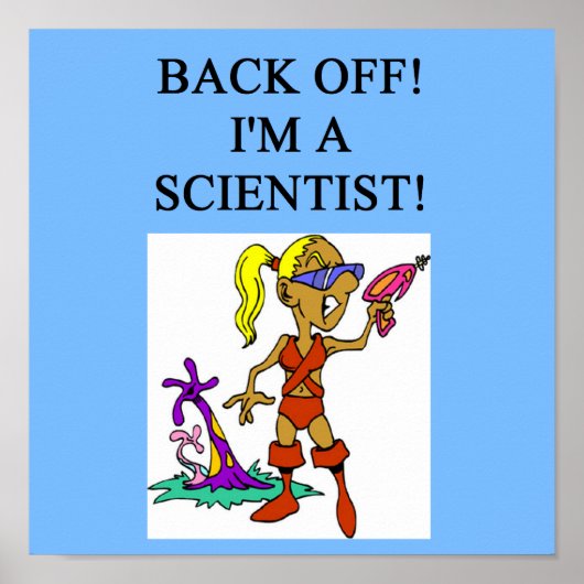 Wissenschaftlerin Poster (Vorne)