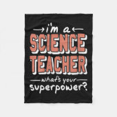 WissenschaftlerinLehrerinSuperwerFunny Nerd Pride Fleecedecke (Vorderseite)