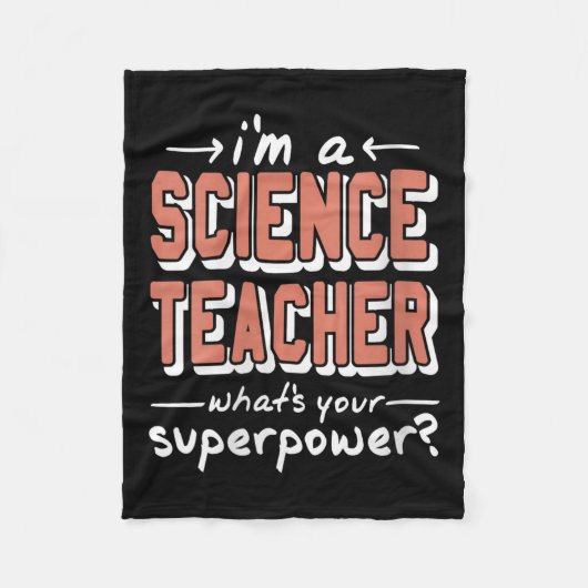 WissenschaftlerinLehrerinSuperwerFunny Nerd Pride  Fleecedecke (Vorderseite)