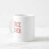 WissenschaftlerinLehrerinSuperwerFunny Nerd Pride Kaffeetasse (Vorderseite Links)