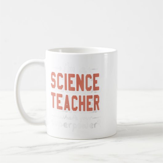 WissenschaftlerinLehrerinSuperwerFunny Nerd Pride Kaffeetasse (Links)