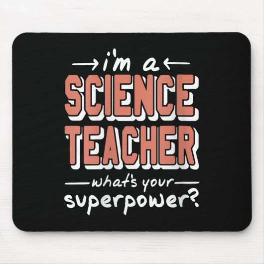 WissenschaftlerinLehrerinSuperwerFunny Nerd Pride Mousepad (Vorne)