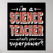 WissenschaftlerinLehrerinSuperwerFunny Nerd Pride Poster (Vorne)