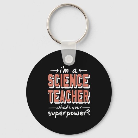 WissenschaftlerinLehrerinSuperwerFunny Nerd Pride Schlüsselanhänger (Vorderseite)