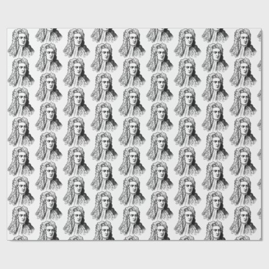 Wissenschaftlermathephysik Sir-Isaac Newton Geschenkpapier (Flach)