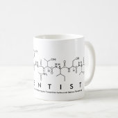Wissenschaftlerpeptid-Wort-Tasse Kaffeetasse (VorderseiteRechts)