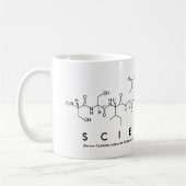 Wissenschaftlerpeptid-Wort-Tasse Kaffeetasse (Links)