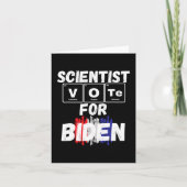 Wissenschaftliche Abstimmung über Biden Karte (Vorderseite)