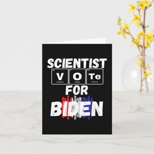 Wissenschaftliche Abstimmung über Biden Karte (Gelbe Blume)