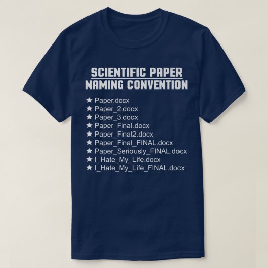 Wissenschaftliche Benennung von Wissenschaftlern a T-Shirt (Design vorne)