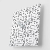 Wissenschaftliche Biologie Geografie Geografie Quadratische Wanduhr (Winkel)