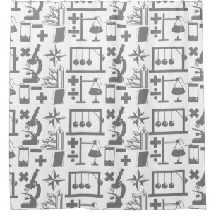 Wissenschaftliche Biologie Physik Geologie Math-Mu Duschvorhang