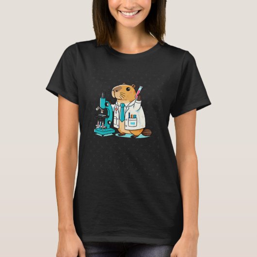 Wissenschaftliche Capybara-Experimente im Labor T-Shirt (Vorderseite)