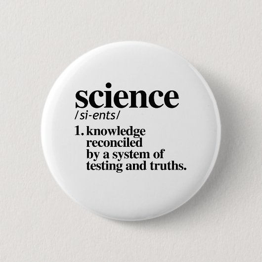 WISSENSCHAFTLICHE DEFINITION BUTTON (Vorderseite)