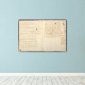 Wissenschaftliche Diagramme Leinwanddruck (Insitu (Holzboden))