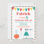 Wissenschaftliche Einladung Chemie Geburtstagspart (Vorderseite)