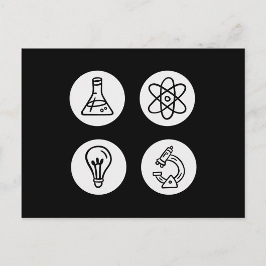 Wissenschaftliche Elemente Postkarte (Vorderseite)