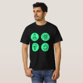 Wissenschaftliche Elemente T-Shirt (Vorne ganz)
