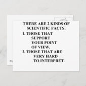 wissenschaftliche Fakten Postkarte (Vorne/Hinten)