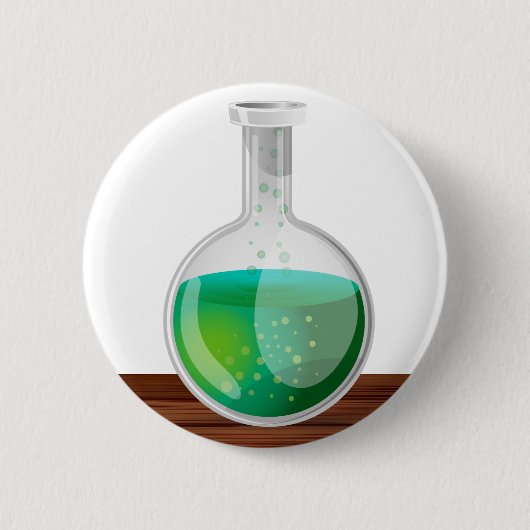 wissenschaftliche Flasche Button (Vorderseite)