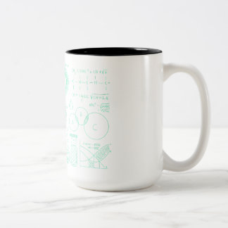 Wissenschaftliche Formel Zweifarbige Tasse