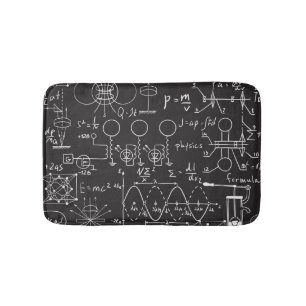 Wissenschaftliche Formeln: Chalkboard-Berechnungsm Badematte