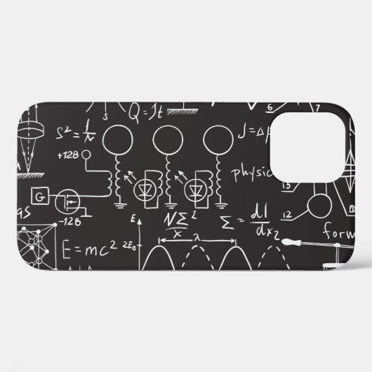 Wissenschaftliche Formeln: Chalkboard-Berechnungsm Case-Mate iPhone Hülle (Rückseite (Horizontal))
