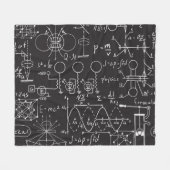 Wissenschaftliche Formeln: Chalkboard-Berechnungsm Fleecedecke (Vorderseite (Horizontal))