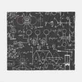 Wissenschaftliche Formeln: Chalkboard-Berechnungsm Fleecedecke (Vorderseite (Horizontal))