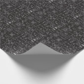 Wissenschaftliche Formeln: Chalkboard-Berechnungsm Geschenkpapier (Ecke)