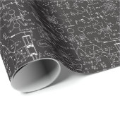 Wissenschaftliche Formeln: Chalkboard-Berechnungsm Geschenkpapier (Rolleneckpunkt)