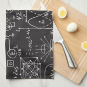 Wissenschaftliche Formeln: Chalkboard-Berechnungsm Geschirrtuch (Viertel Falte)