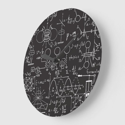 Wissenschaftliche Formeln: Chalkboard-Berechnungsm Große Wanduhr (Winkel)