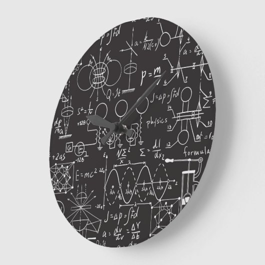 Wissenschaftliche Formeln: Chalkboard-Berechnungsm Große Wanduhr (Winkel)