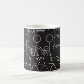 Wissenschaftliche Formeln: Chalkboard-Berechnungsm Kaffeetasse (Mittel)
