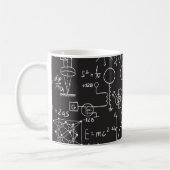 Wissenschaftliche Formeln: Chalkboard-Berechnungsm Kaffeetasse (Links)