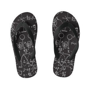 Wissenschaftliche Formeln: Chalkboard-Berechnungsm Kinderbadesandalen