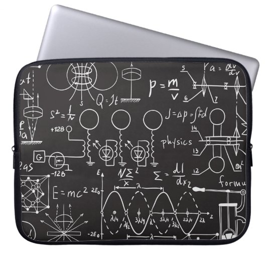 Wissenschaftliche Formeln: Chalkboard-Berechnungsm Laptopschutzhülle (Vorderseite)