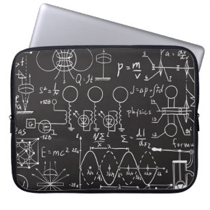 Wissenschaftliche Formeln: Chalkboard-Berechnungsm Laptopschutzhülle