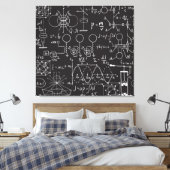 Wissenschaftliche Formeln: Chalkboard-Berechnungsm Leinwanddruck (Insitu (Schlafzimmer))