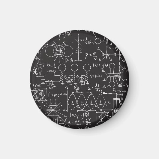 Wissenschaftliche Formeln: Chalkboard-Berechnungsm Magnet (Vorne)