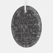 Wissenschaftliche Formeln: Chalkboard-Berechnungsm Ornament Aus Glas (Vorderseite links)